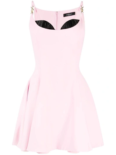 Shop Versace Women's Pink Polyester Dress