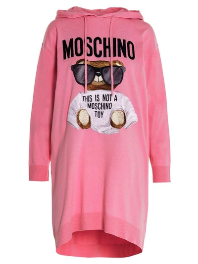 Shop Moschino Women's Pink Cotton Dress