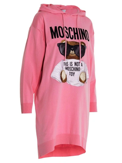 Shop Moschino Women's Pink Cotton Dress