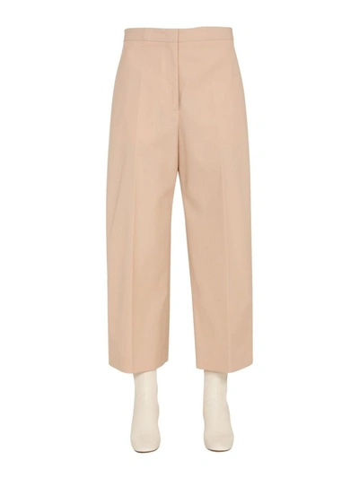 Shop Jil Sander Women's Pink Cotton Pants