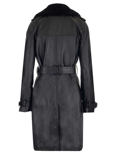 Shop Saint Laurent Women's Black Leather Jacket