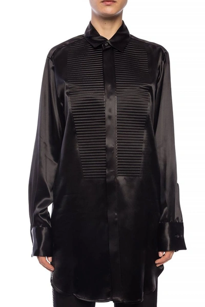 Shop Bottega Veneta Women's Black Acetate Shirt