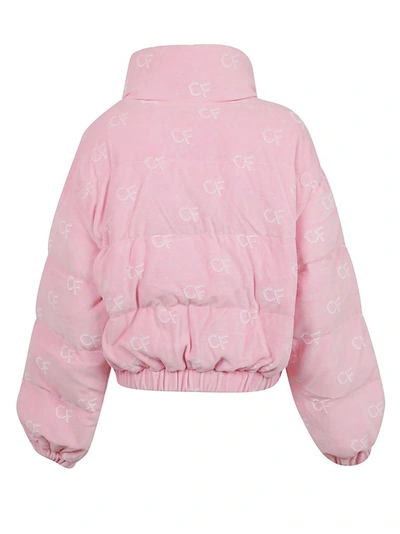 Shop Chiara Ferragni Women's Pink Polyester Down Jacket