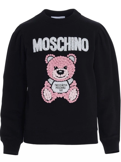 Shop Moschino Women's Black Sweatshirt