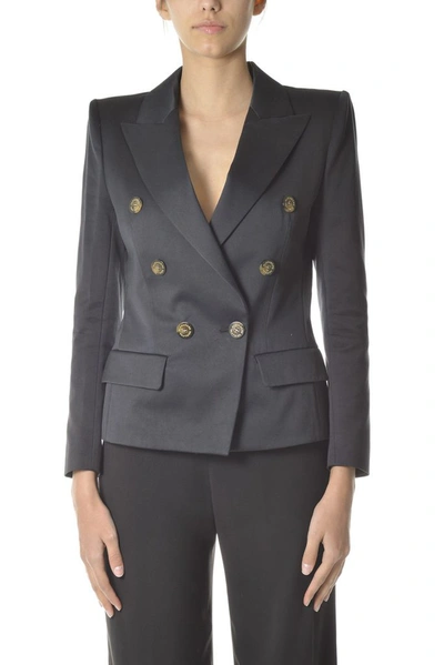 Shop Alexandre Vauthier Women's Black Viscose Blazer