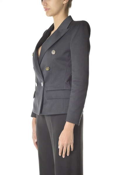 Shop Alexandre Vauthier Women's Black Viscose Blazer