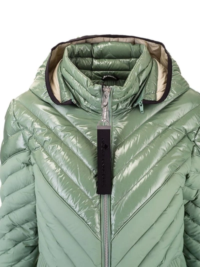 Shop Moose Knuckles Women's Green Polyamide Down Jacket