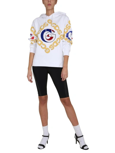 Shop Gcds Women's White Sweatshirt