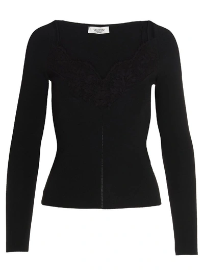 Shop Valentino Women's Black Sweater