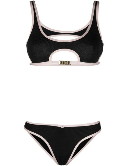 Shop Gcds Women's Black Polyester Bikini