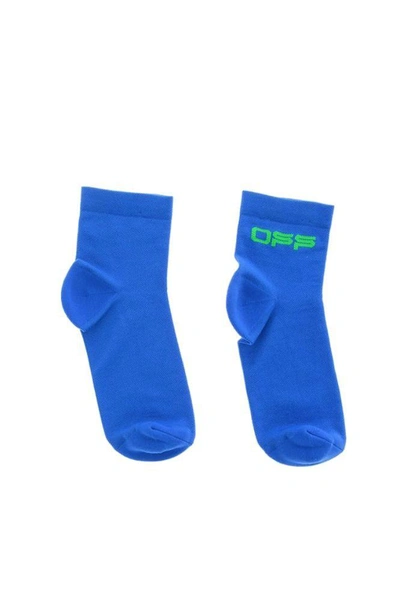 Shop Off-white Women's Blue Polyamide Socks