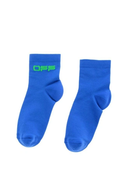Shop Off-white Women's Blue Polyamide Socks