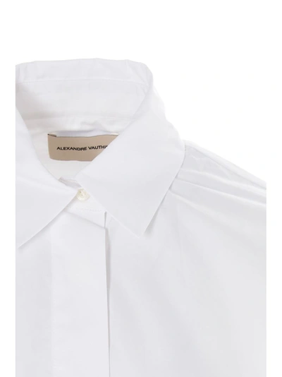 Shop Alexandre Vauthier Women's White Cotton Shirt