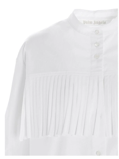 Shop Palm Angels Women's White Cotton Shirt