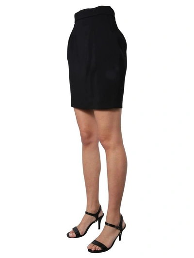 Shop Versace Women's Black Viscose Skirt