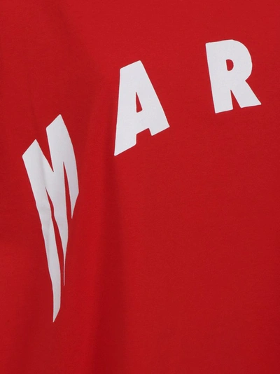 Shop Marni Women's Red Cotton T-shirt