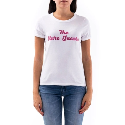 Shop Marc Jacobs Women's White Cotton T-shirt