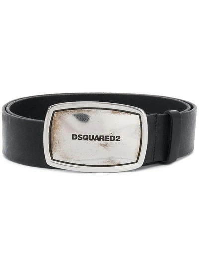 Shop Dsquared2 Men's Black Leather Belt