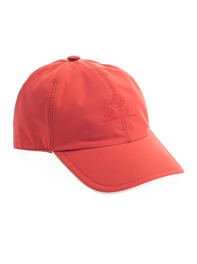 Shop Loro Piana Men's Red Polyester Hat