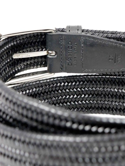 Shop Andrea D'amico Men's Black Leather Belt