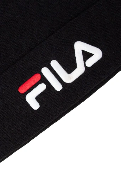 Shop Fila Men's Black Cotton Hat