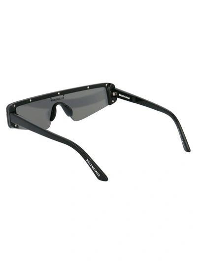 Shop Balenciaga Men's Black Acetate Sunglasses