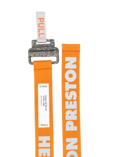 Shop Heron Preston Men's Orange Polyamide Belt