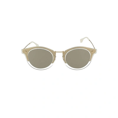 Shop Fendi Men's Gold Acetate Sunglasses