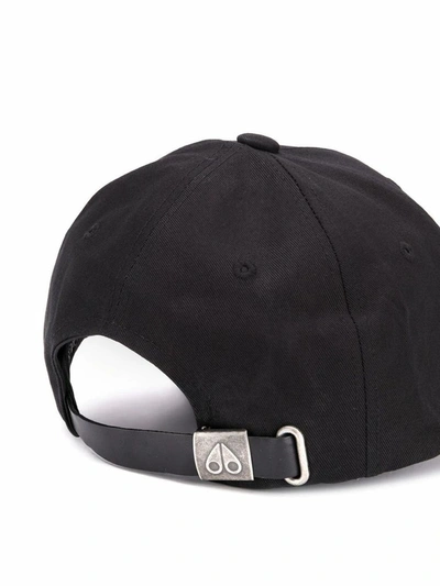 Shop Moose Knuckles Men's Black Cotton Hat