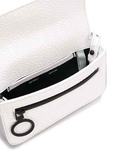 Shop Off-white Men's White Leather Shoulder Bag
