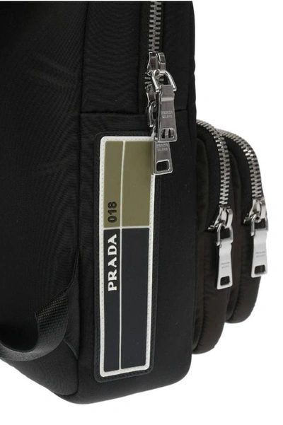 Shop Prada Men's Black Polyamide Backpack