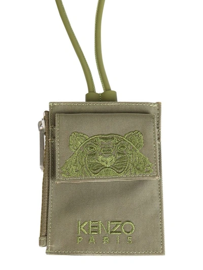 Shop Kenzo Men's Green Other Materials Wallet
