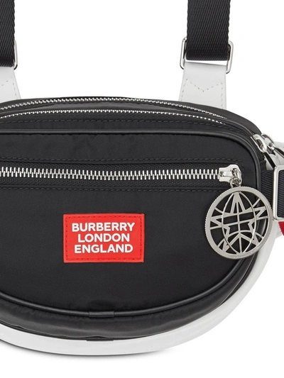 Shop Burberry Men's Black Polyamide Belt Bag