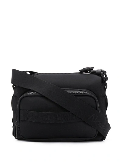 Shop Alexander Mcqueen Men's Black Polyamide Messenger Bag