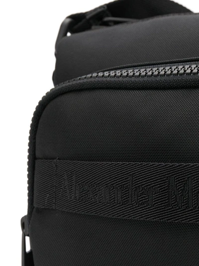 Shop Alexander Mcqueen Men's Black Polyamide Messenger Bag
