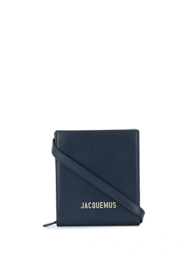 Shop Jacquemus Blue Messenger Bag