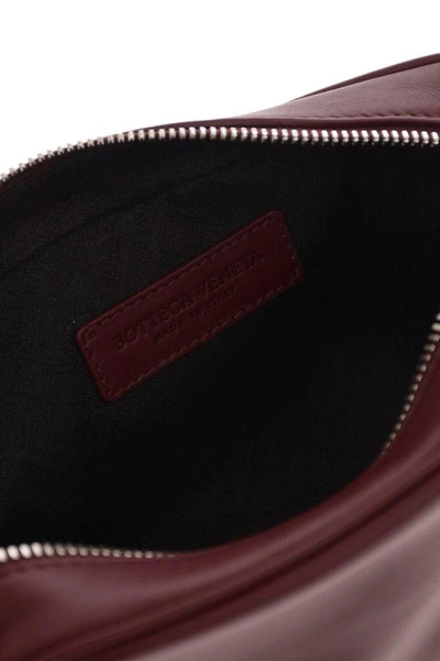 Shop Bottega Veneta Men's Burgundy Leather Beauty Case