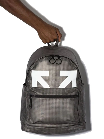 Shop Off-white Grey Backpack