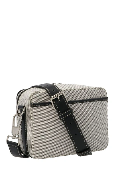 Shop Burberry Men's Grey Cotton Messenger Bag