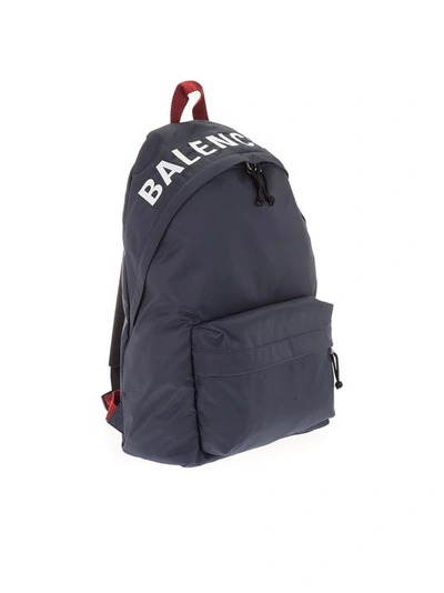 Shop Balenciaga Men's Blue Other Materials Backpack