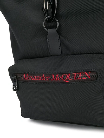 Shop Alexander Mcqueen Men's Black Polyester Backpack