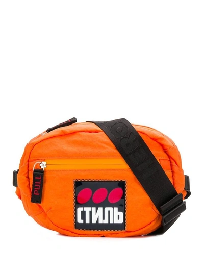 Shop Heron Preston Men's Orange Polyamide Belt Bag