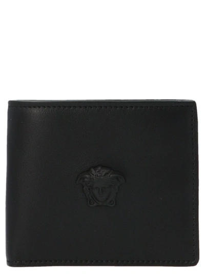 Shop Versace Men's Black Leather Wallet