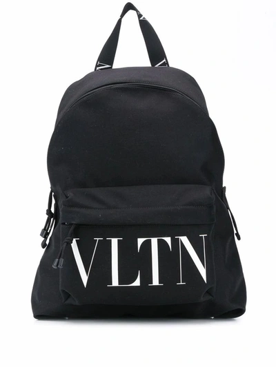 Shop Valentino Men's Black Polyamide Backpack