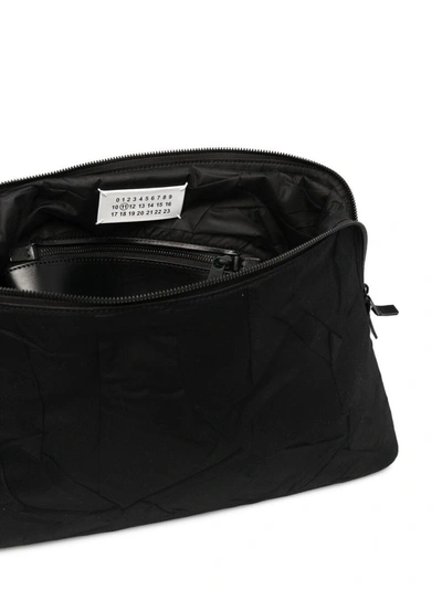 Shop Maison Margiela Men's Black Polyester Messenger Bag