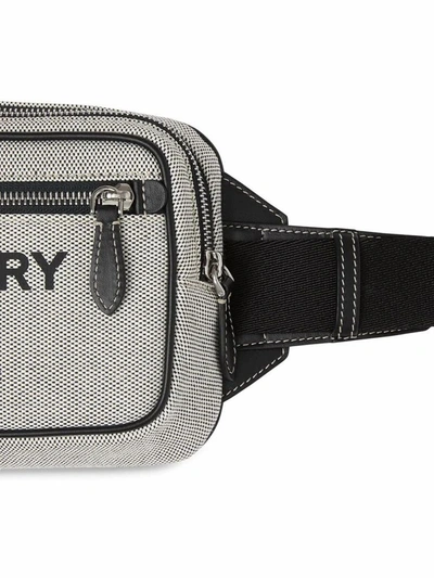 Shop Burberry Men's Black Cotton Belt Bag