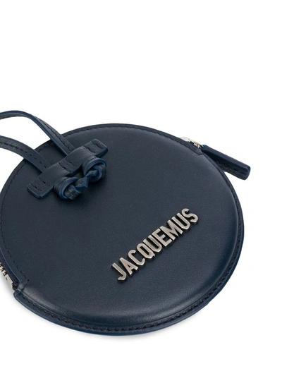 Shop Jacquemus Men's Blue Leather Messenger Bag