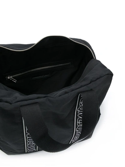 Shop Mcq By Alexander Mcqueen Men's Black Polyamide Travel Bag