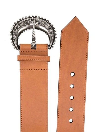 Shop Etro Women's Brown Leather Belt