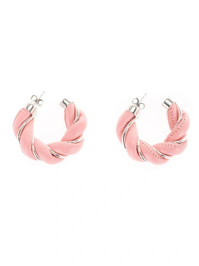 Shop Bottega Veneta Women's Pink Other Materials Earrings